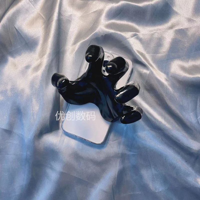 Ôp Điện Thoại Họa Tiết Bàn Tay Xấu Xí Màu Đen Chống Rơi Cho iphone 14 pro xsmax / xs / xr / se 6 / 6s / 7p / 8p Vỏ