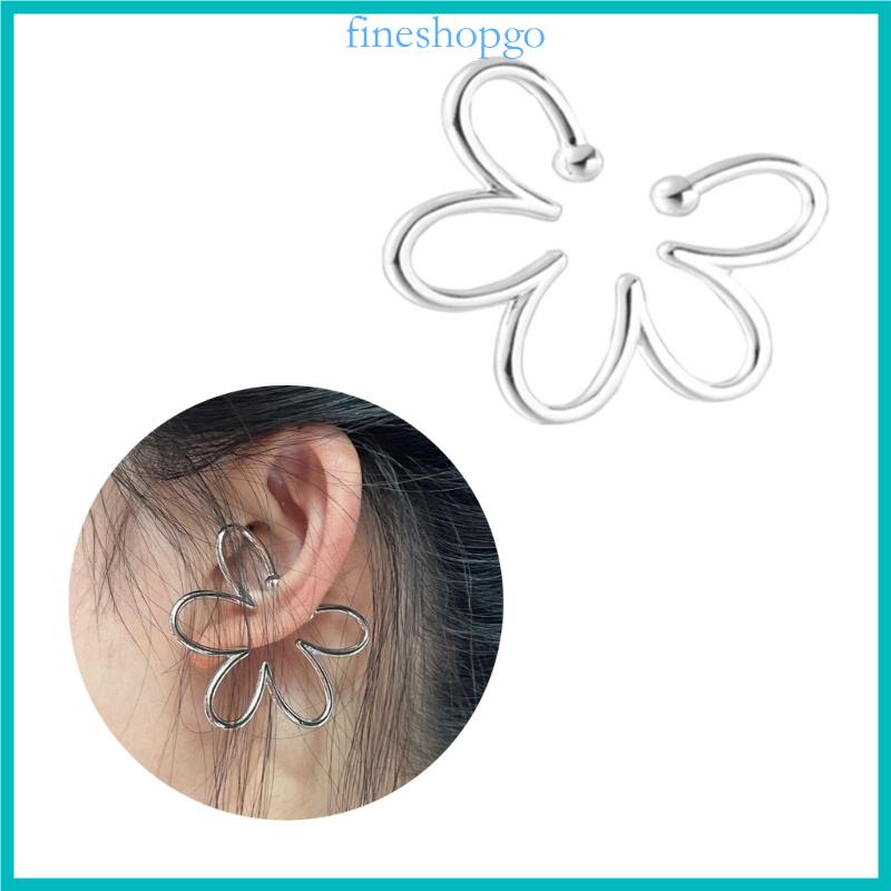 Khuyên Kẹp Vành Tai Hình Bông Hoa Xinh Xắn Dành Cho Nữ