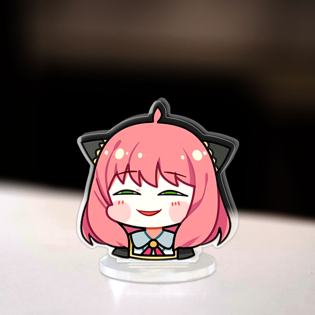 Mô hình Mini Anya Forger Loid Yor Standee Chibi Anime Manga Spy x family trang trí góc học tập cao 3cm