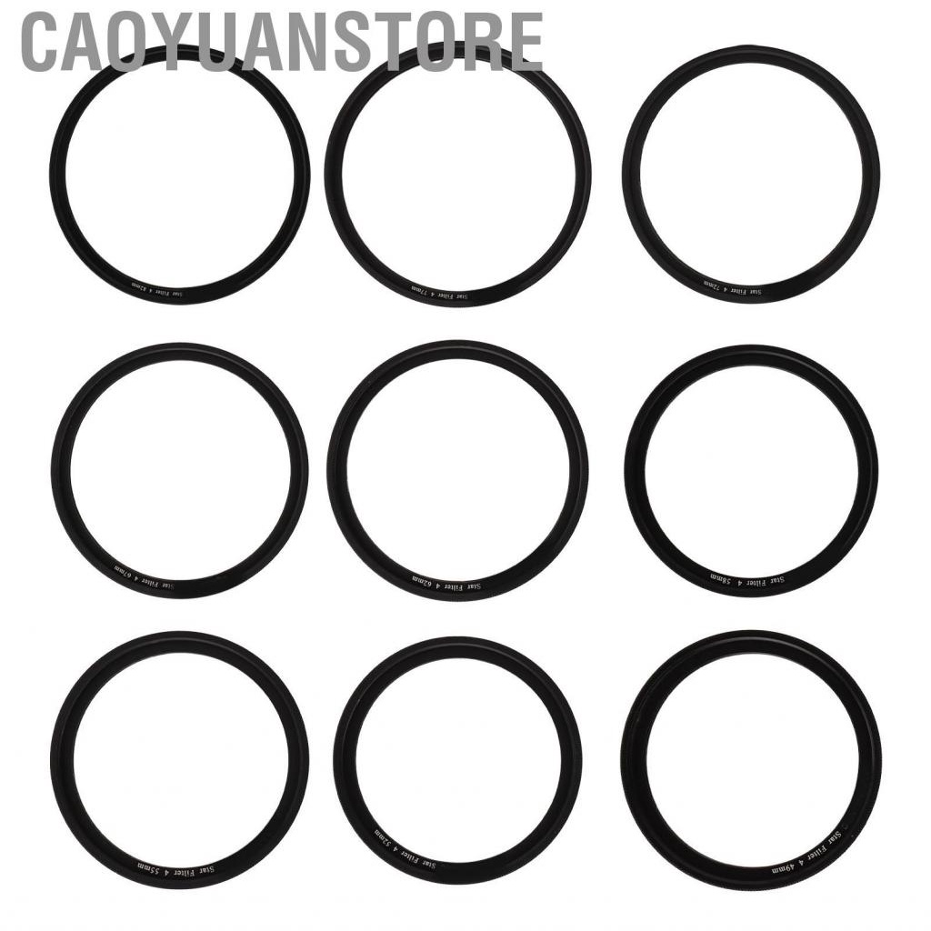 Caoyuanstore Adjustable Star Filter  Scratch Starburst Lens 4 Points Glare Coating for DSLR Cameras Accessories