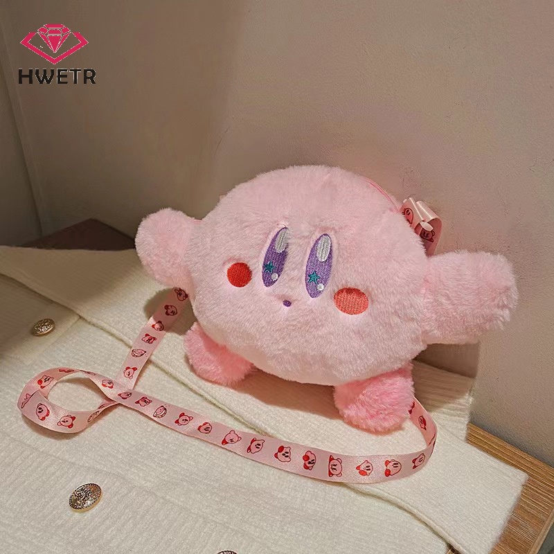 Túi Đeo Chéo Hình Ngôi Sao kirby Nhồi Bông Đáng Yêu Đựng Điện Thoại / Tiền Xu Cho Nữ Mới