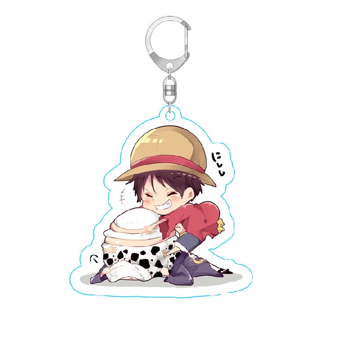 Móc Chìa Khóa Bằng Acrylic Hình Nhân Vật Hoạt Hình One Piece Uta Luffy Chopper Zoro Sanji