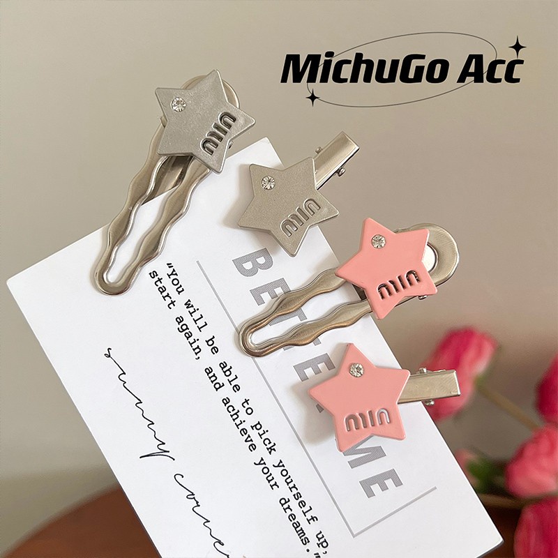 Kẹp Tóc Kim Loại Hình Ngôi Sao Năm Cánh Dễ Thương