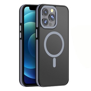 Phù Hợp Ốp Điện Thoại Từ Tính Chống Rơi Hai Màu Cho iphone 15 pro max 14pro