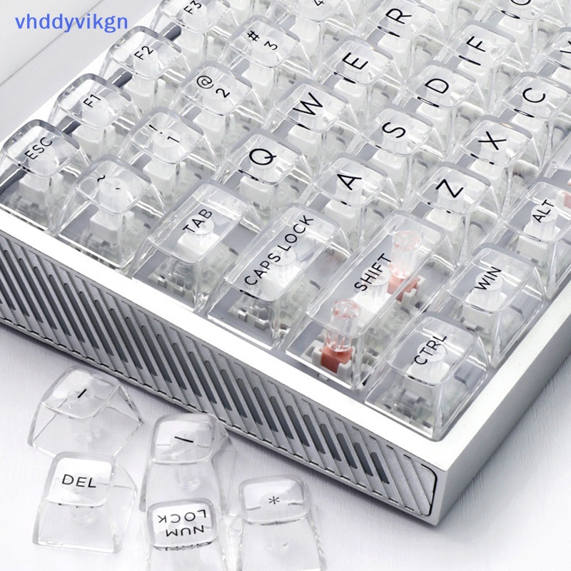 Vhdd Bộ Bàn Phím Cơ 132 Phím diy Màu Trắng Trong Suốt