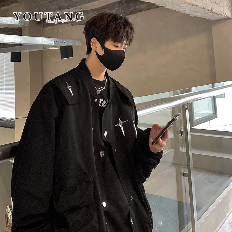 YOUTANG Áo Khoác Gió Trung Tính Phong Cách retro Đường Phố Mỹ Mùa Xuân Thu 2023 Mới Cho Nam Và Nữ