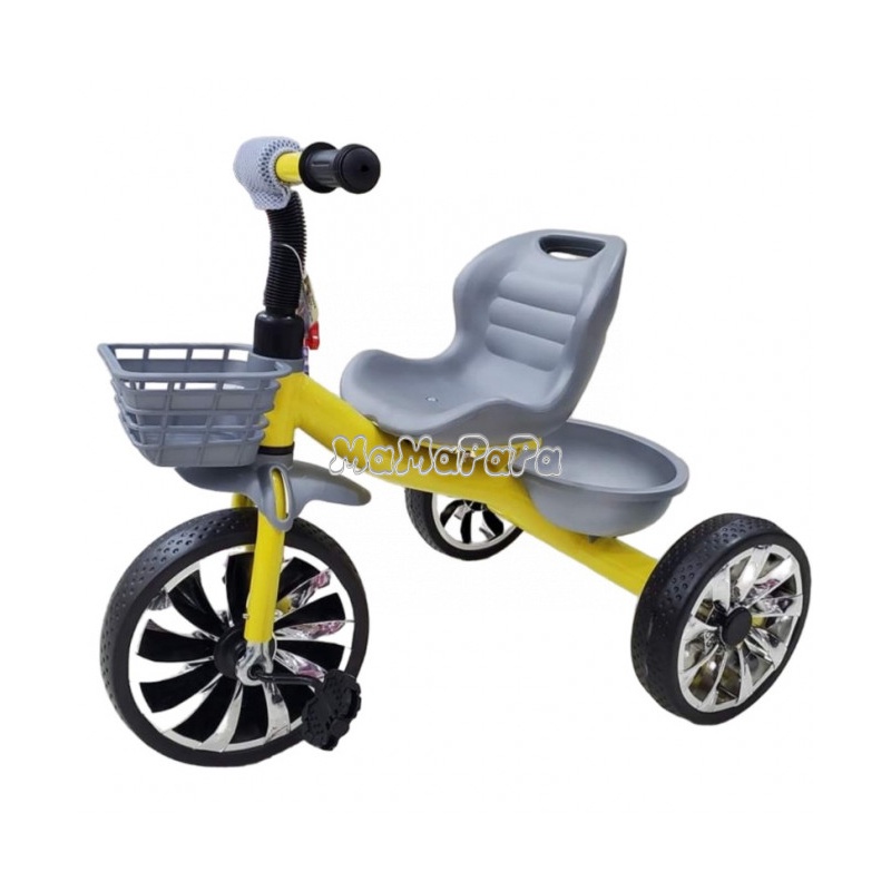 Xe đạp 3 bánh, xe đạp trẻ em, xe bàn đạp, xe có giỏ trước, giỏ sau MS618