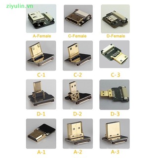 Dây Cáp ziyulin fpv micro mini hdmi 90 Độ Cho Máy Ảnh vn