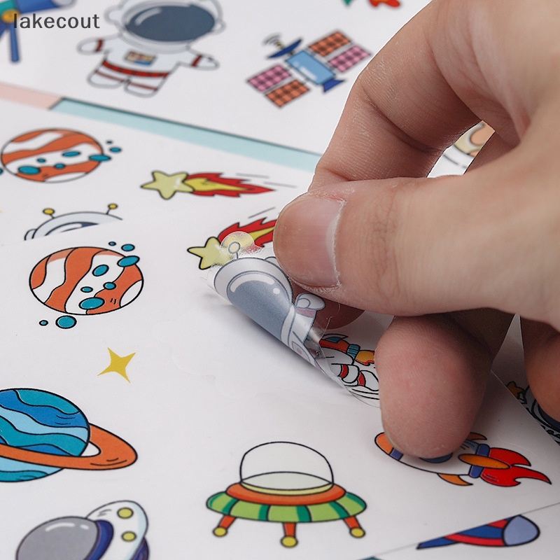 Miếng Dán Cốc Chống Thấm Nước Họa Tiết Phi Hành Gia Hoạt Hình Dễ Thương