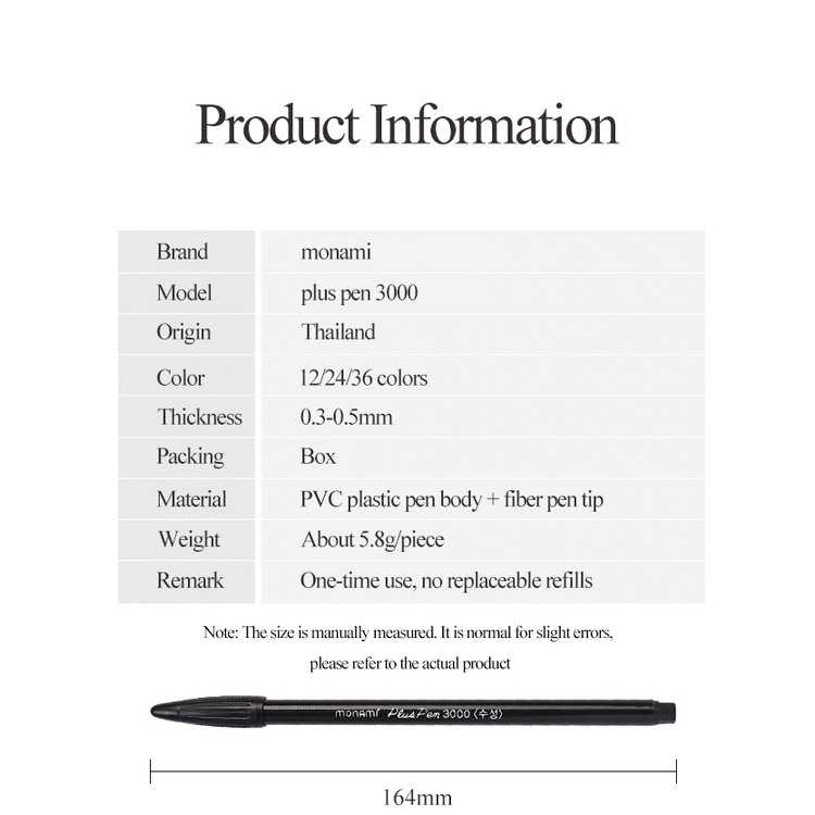 Set 60 Bút Mực Nước 3000 Ngòi Bằng Nhựa monami plus