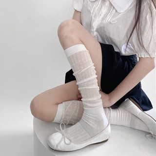 Vớ Sọc Trắng Phong Cách Nhật Bản Đơn Giản