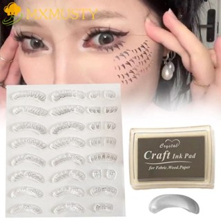 Mxmusty Bộ Con Dấu in Lông Mi Dưới Tự Nhiên 16 Trong 1 Nhanh Chóng Cho Người Mới Bắt Đầu Trang Điểm