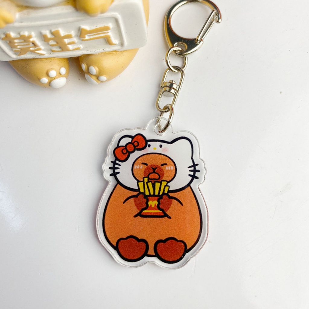 Móc Khóa Hình capybara Hoạt Hình Dễ Thương Cho Bé