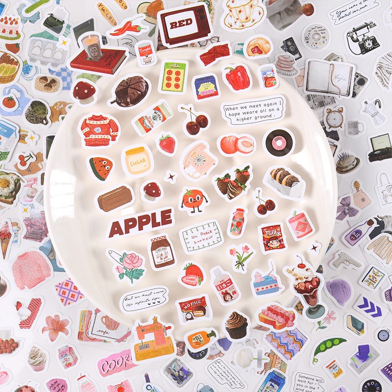 Stickers - Tờ Nhãn Dán Convenience Store Nhiều Hoạ Tiết Nhỏ Trang Trí Bullet Journals