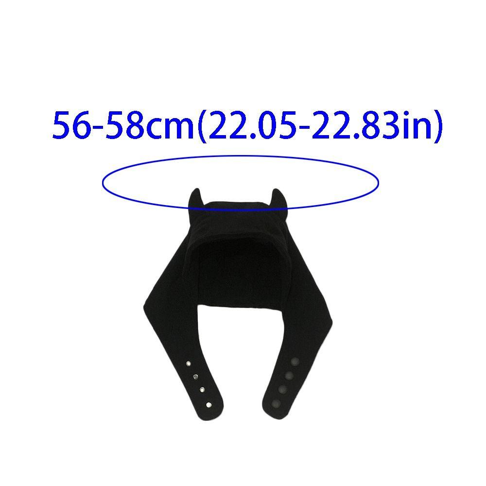 Mũ Lưỡi Trai Vải cotton Màu Đen In Hình Quỷ Bảo Vệ Tai Kiểu Nhật Bản Thời Trang Mùa Đông Cho Nam / Nữ