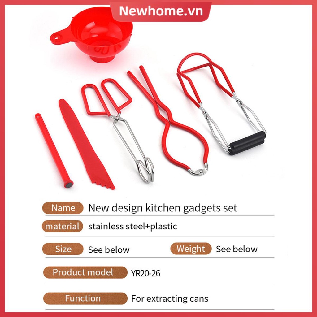 Bộ 6 Dụng Cụ Nâng Lon Chuyên Nghiệp Bằng Thép Không Gỉ shoptkc0931