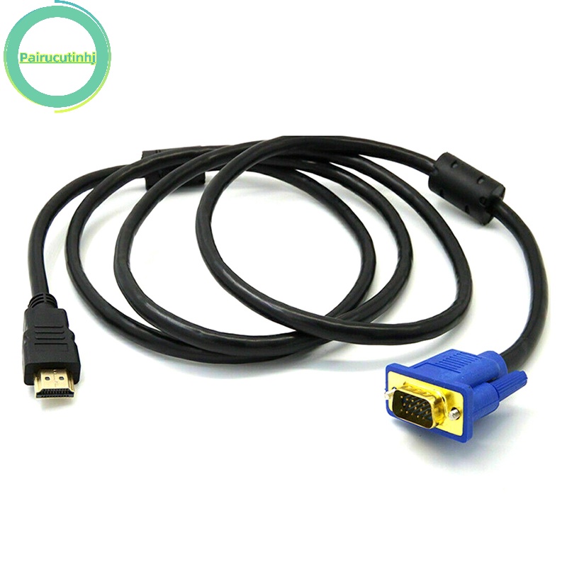 Dây Cáp Chuyển Đổi parucutin hdmi Đực Sang vga Đực Cho pc dvd 1080p hdtv 6ft vn