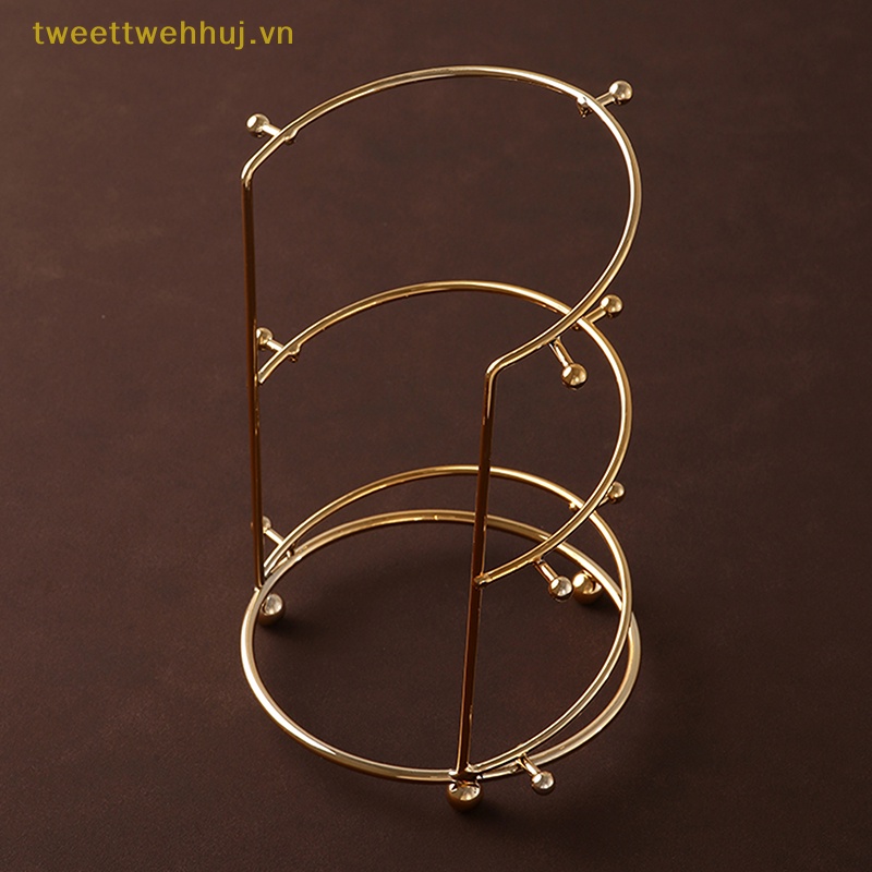 Tweehuj Giá Đỡ Trưng Bày Vương Miện Công Chúa Bằng Kim Loại Đính Đá Pha Lê Vàng Sắp Xếp Gọn Gàng vn