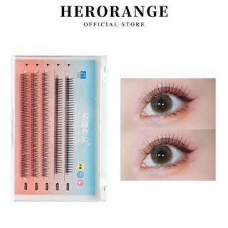 Hộp lông mi giả herorange trang điểm tự nhiên nhiều kích thước tùy chọn