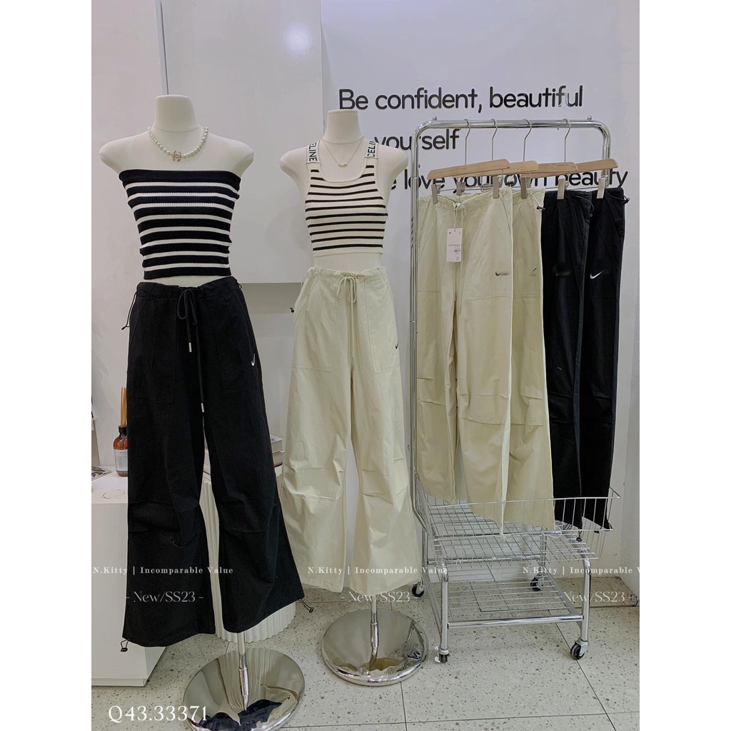 Quần suông kaki ni.ke dù