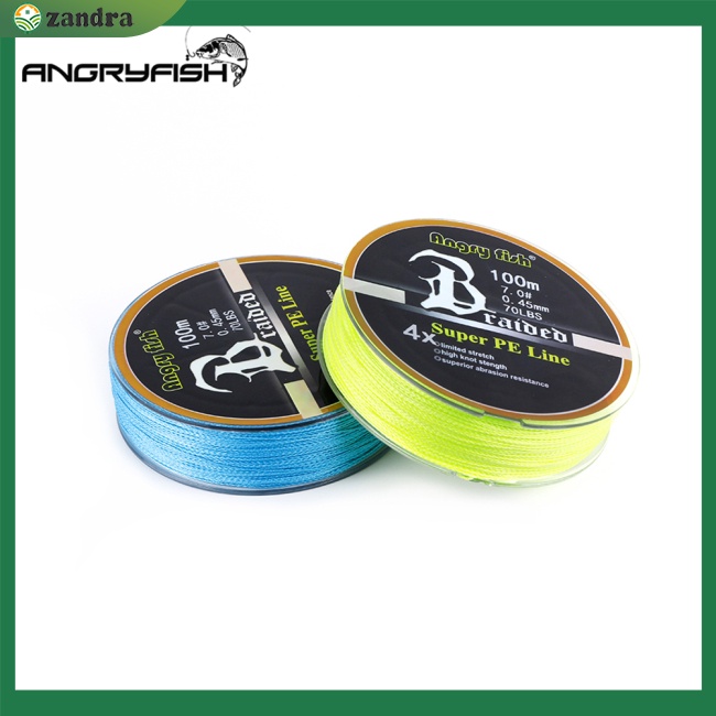 Cuộn Dây Câu Cá 4 Sợi pe Bện Siêu Chắc Dài 100m / 109yds 10lb-80lb Màu Vàng