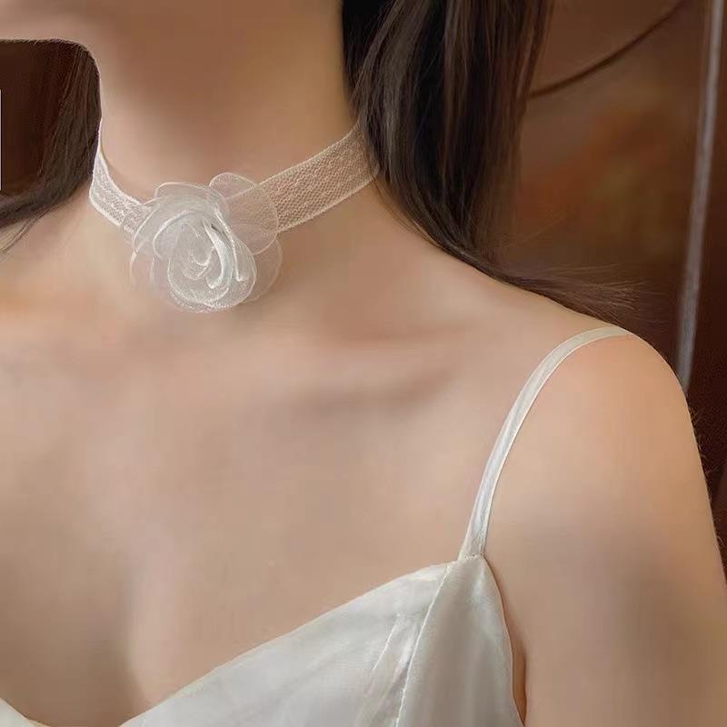 Băng Đô Ren Hoa Trắng Phong Cách Hàn Quốc Thời Trang Cho Nữ