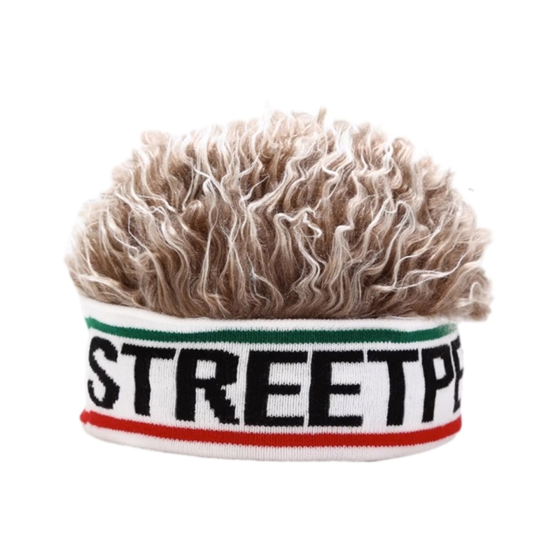 Mũ Đội Có Tóc Giả hip hop Đường Phố Dễ Thương Thời Trang Mùa Đông 2023 Cho Bé Trai / Gái