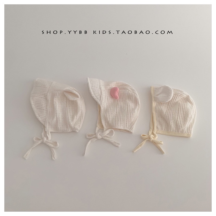 Mũ Thắt Dây Kiểu Hàn Quốc Dễ Thương Bảo Vệ Tai Cho Bé Sơ Sinh