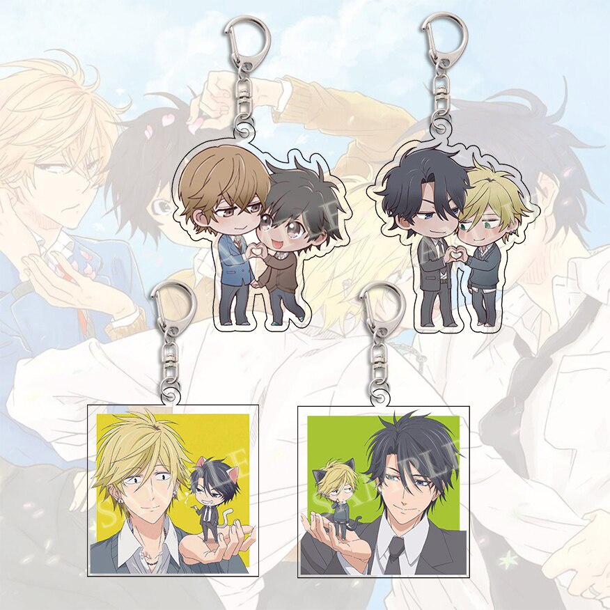 Móc khoá Hitorijime My Hero Art Cartoon Acrylic Keychain Yaoi Anime Masahiro Setagawa Kousuke Ooshib