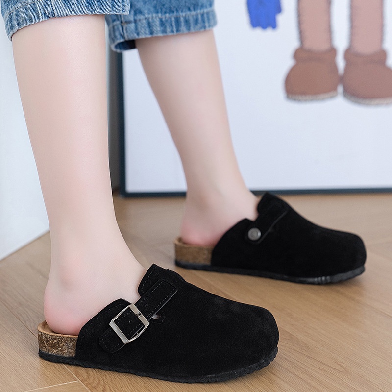 Guốc mộc cho bé Dép cotton Bít Mũi Phong Cách Hàn Quốc Thời Trang Mới Cho Bé Gái / Bé Trai