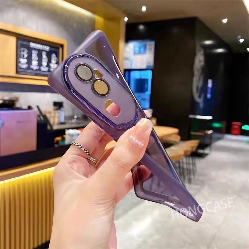 Vỏ Bao Da Điện Thoại Lấp Lánh Với Miếng Dán lens Cho realme 11 pro plus realme11pro 11pro 11PromaxPromax pro + 2023 Ốp