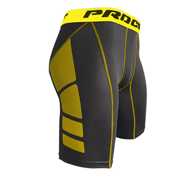 Sports High Elastic Training Pant Tights Running Track and Field Tights Football Shorts Men's Slimmi