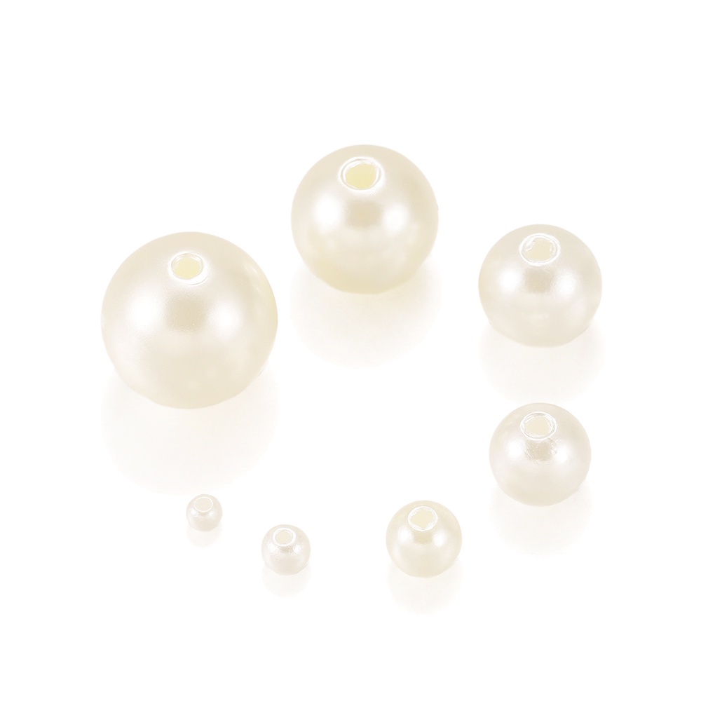 Bộ 10-400 Hạt Ngọc Trai Nhân Tạo 3-20mm Để Trang Trí