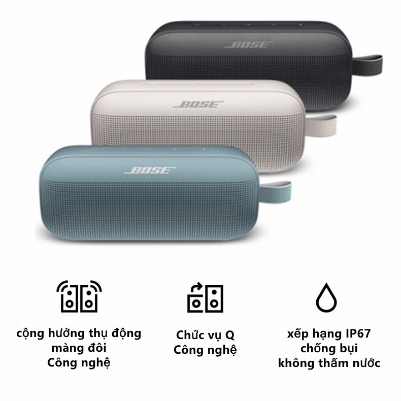 Loa Bluetooth Kehoer Soundlink Flex Loa Không Dây Khoảng Cách Siêu Dài 10 Giờ Pin Đen/Xanh Đá