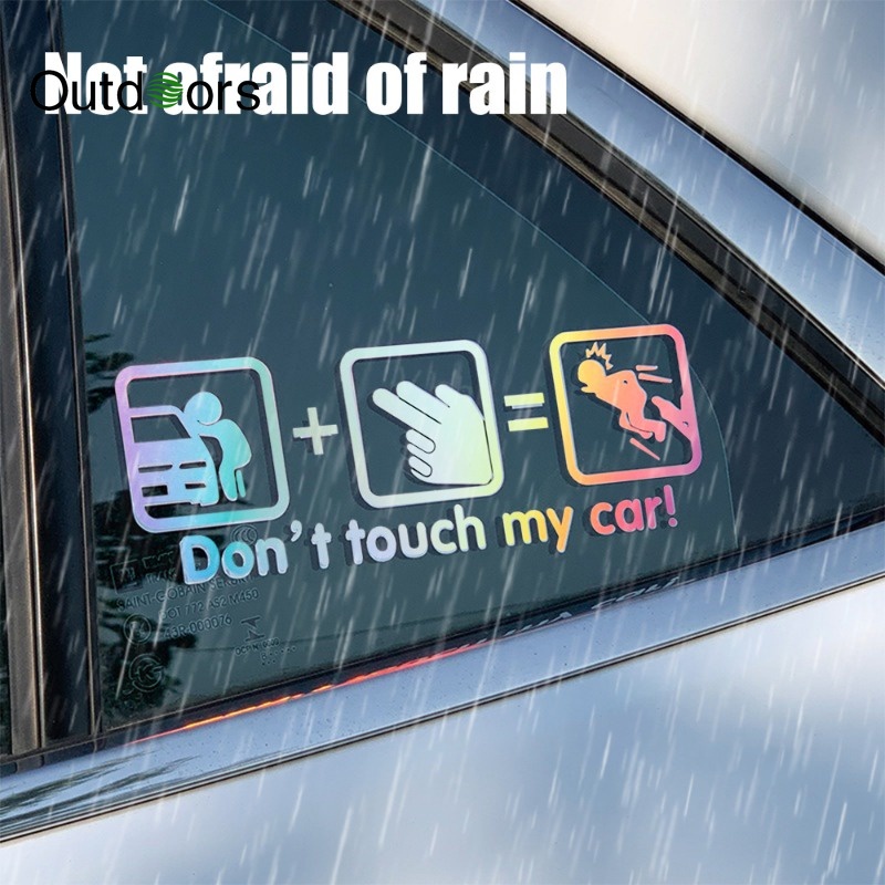 Miếng Dán Phản Quang 6 Phong Cách Vui Nhộn Không Chạm Vào Xe Hơi / Cửa Sổ Xe Hơi Chống Thấm Nước