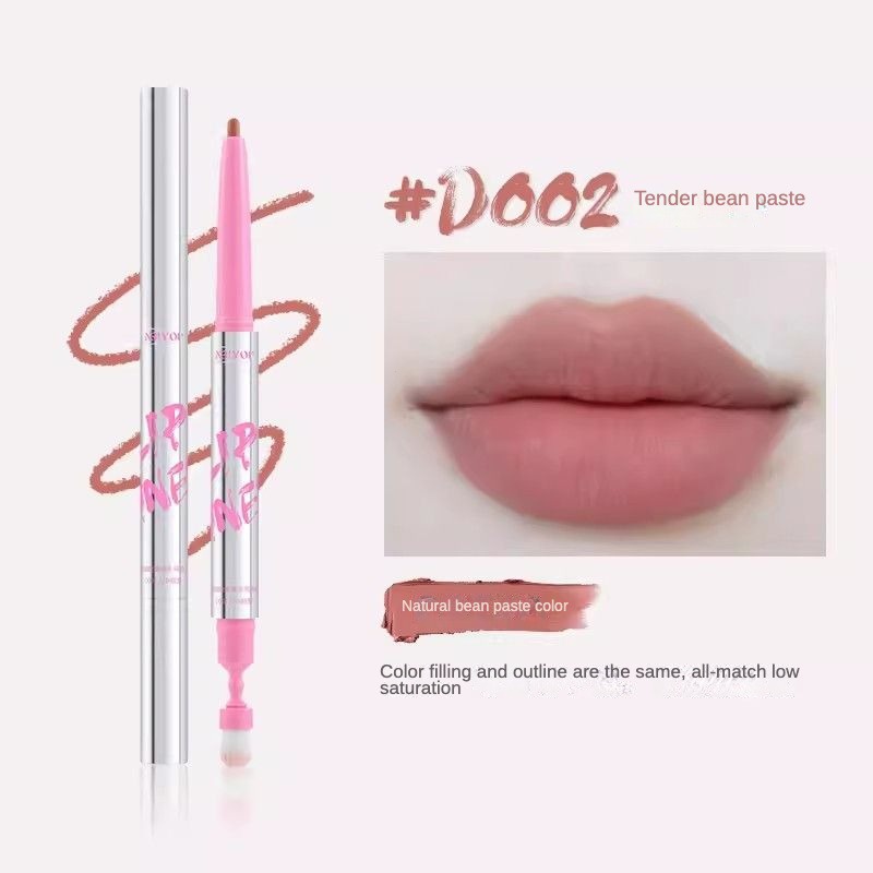 NEIYOU Bút Kẻ Viền Môi Hai Đầu Chống Thấm Nước Bền Màu Màu Màu Sắc nude