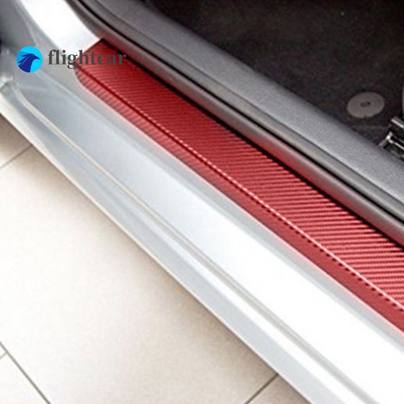 Miếng Dán Sợi carbon Màu Đen Chống Trầy Xước Bảo Vệ Cửa Xe Hơi