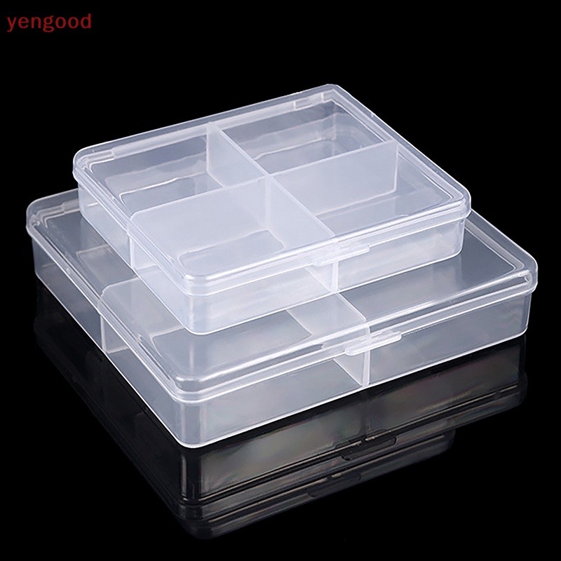 Dpfksp Nhựa Vuông Trong Suốt Hộp Bảo Quản Vật Dụng Nhỏ Đồ Lặt Vặt Tổ Chức Hộp Đựng Trang Sức Hạt Hộp Đựng Dụng Cụ Phụ Kiện