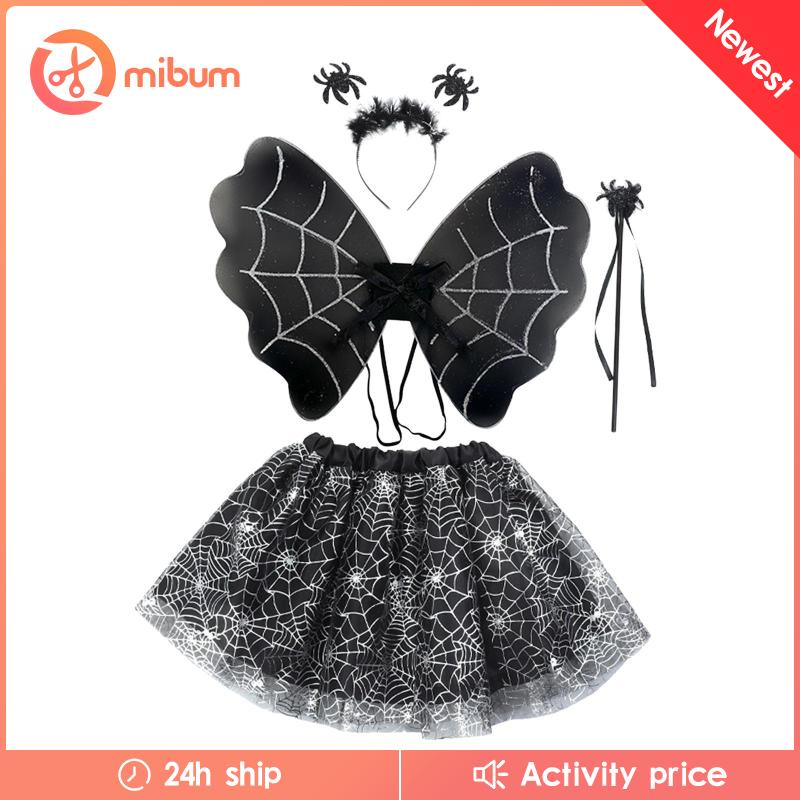 Bộ Băng Đô Và Chân Váy tutu Hóa Trang halloween