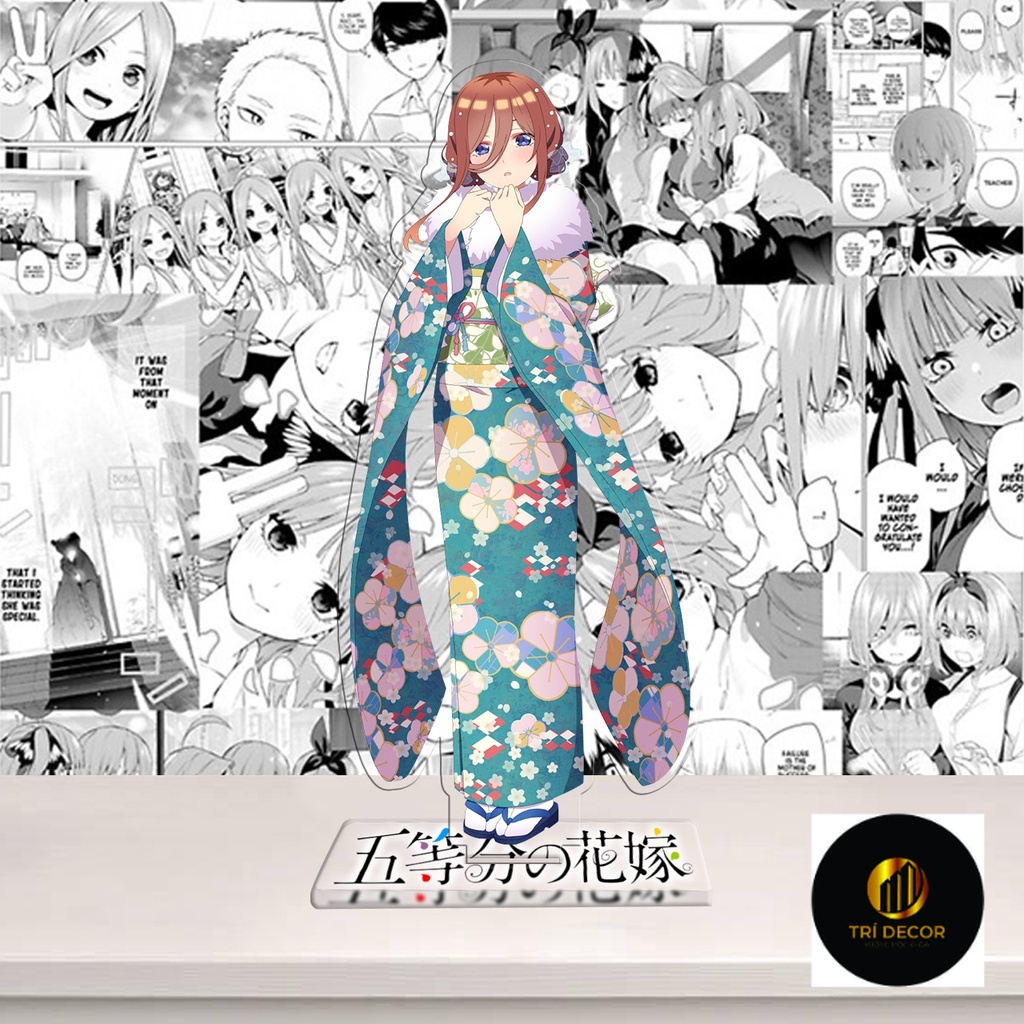 Standee Nhà Có 5 Nàng Dâu, Gotoubun no Hanayome, mô hình nhân vật Miku, Nino, Itsuki, Ichika, Yotsuba