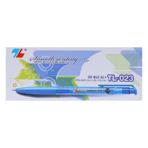 Hộp 20 chiếc but bi Thiên Long TL-023 ngòi to 0.8mm