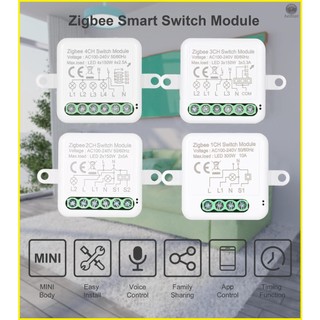 4CH Zigbee Mini Smart Switch - Control Switch for Smart Home Automation