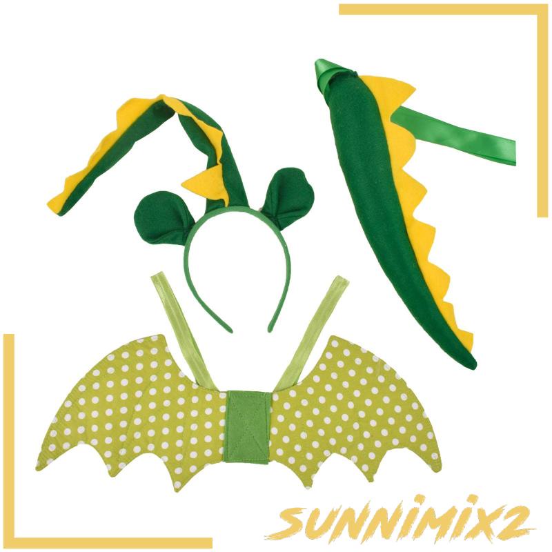 Set 3 Món Đồ Hóa Trang Khủng Long Có Cánh Cho Bé