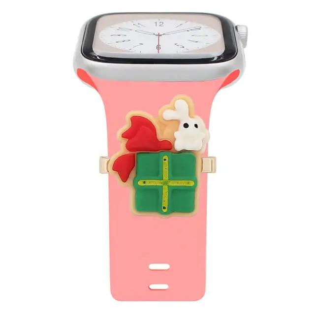 Dây Đeo Silicon Hình Ông Già Noel Cho Đồng Hồ Thông Minh apple watch