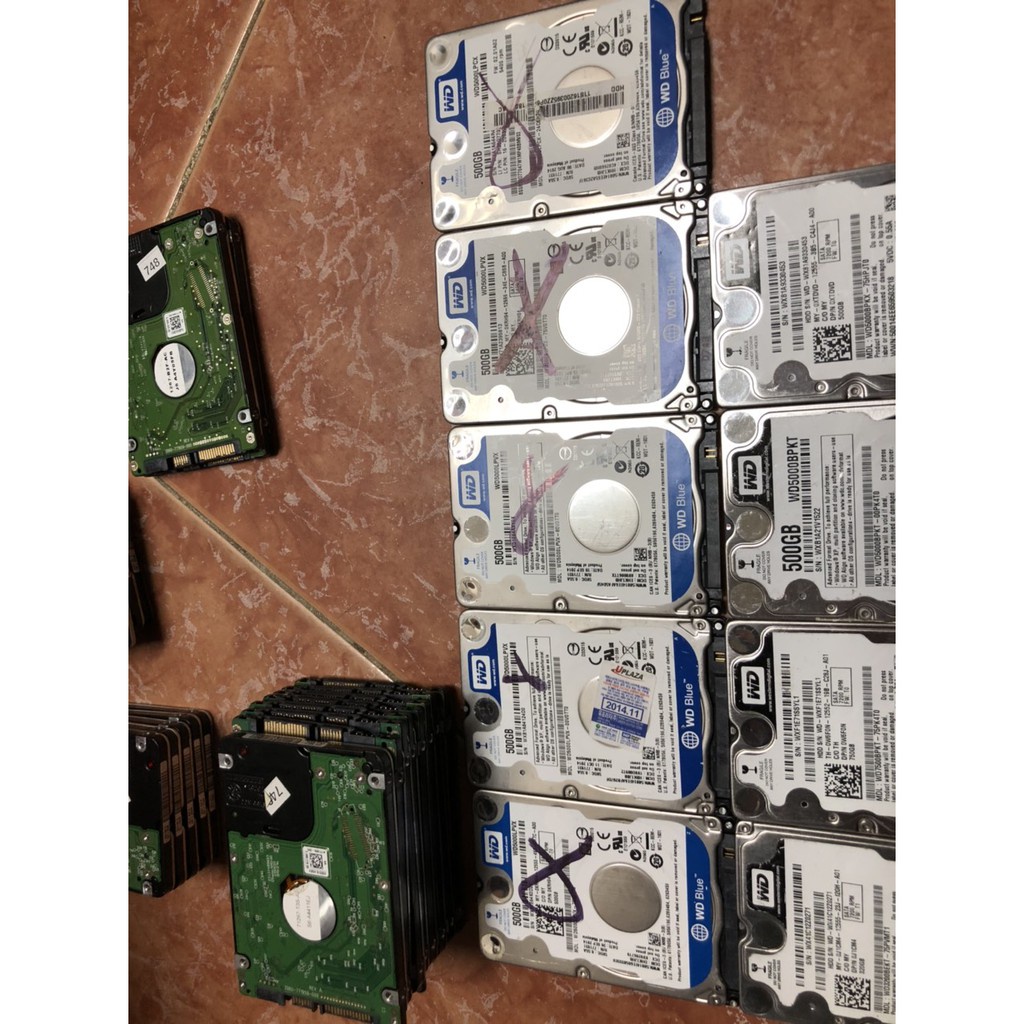 [FREESHIP] [xác hdd wd] Chuyên xác ổ cứng Laptop HDD hiệu Wesstern 500GB Xanh Đen