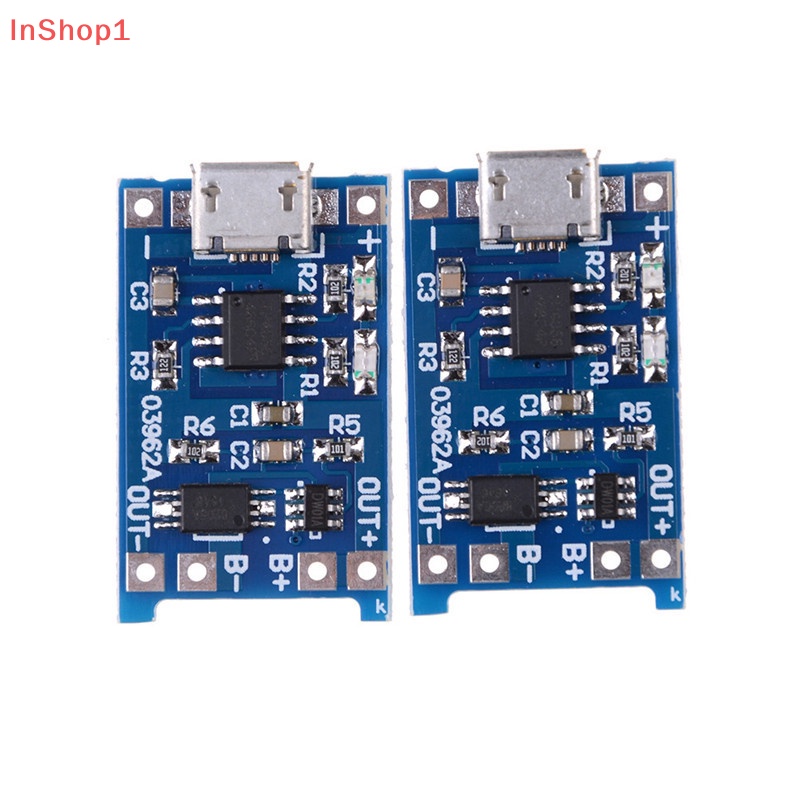 Bộ 2 Bảng Mạch Sạc 5v micro usb 1a 18650 lithium