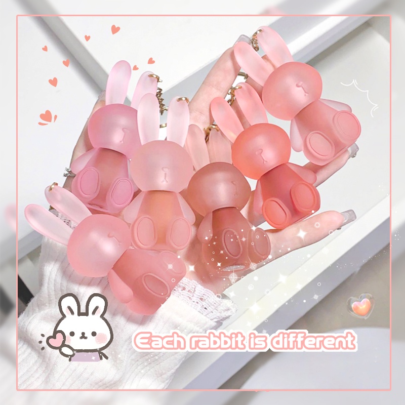 Derf Son Lì Mềm Mịn Chống Thấm Nước Lâu Trôi Chống Khô Môi Thiết Kế Vỏ Hình Thỏ Dễ Thương