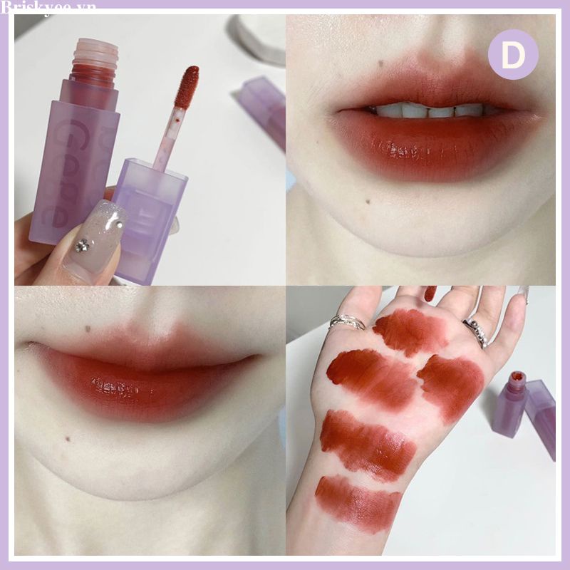 Briskyee💄Son Kem trang điểm Gege Bear HERORANGE Tông Nhung Lì Mềm Mại Tạo Hiệu Ứng Sương Son Môi nội Địa Trung The First