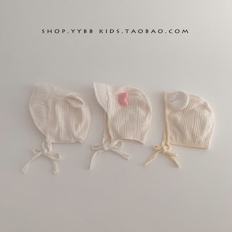 Mũ Thắt Dây Kiểu Hàn Quốc Dễ Thương Bảo Vệ Tai Cho Bé Sơ Sinh