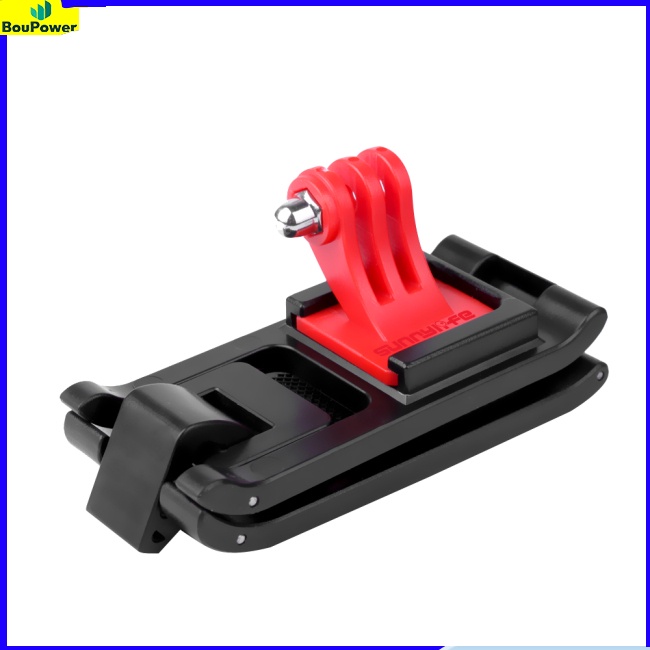 Boupower Kẹp Gắn Ba Lô Bằng Nhựa Màu Đen Cho camera Thể Thao gopro osmo